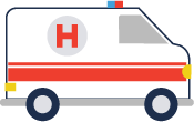 Hospital-14 | Core Sound Imaging An illustration of an ambulance